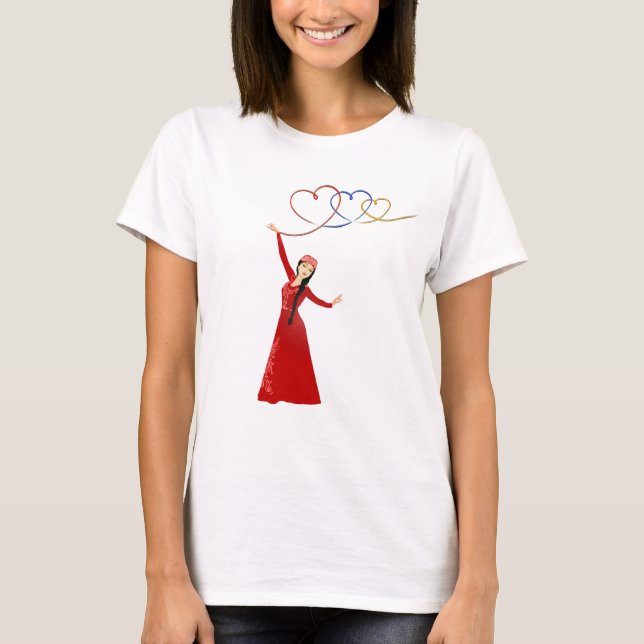 Herzen des armenischen T - Shirt (Vorderseite)