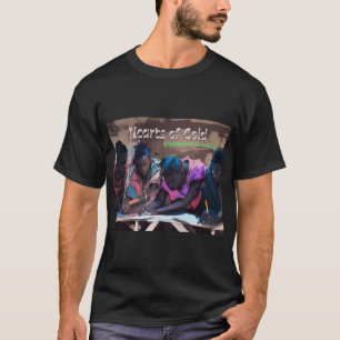 Herzen des Gold-T - Shirt