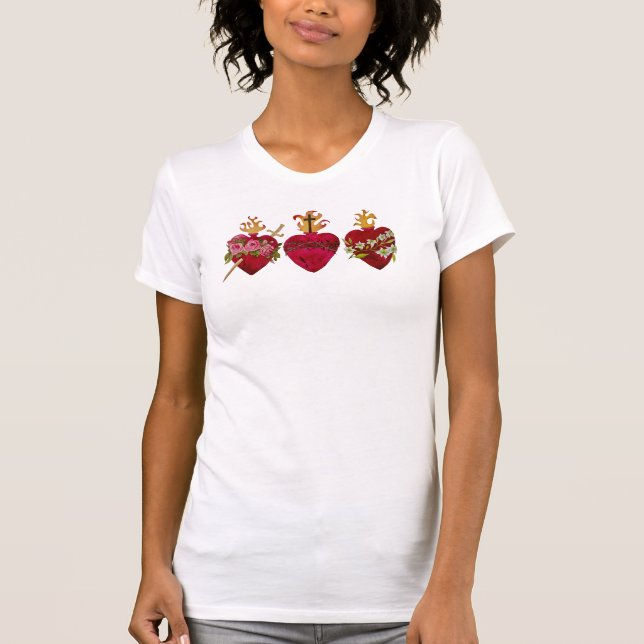 Herzen des T - Shirt der Heiligen Familie (Vorderseite)