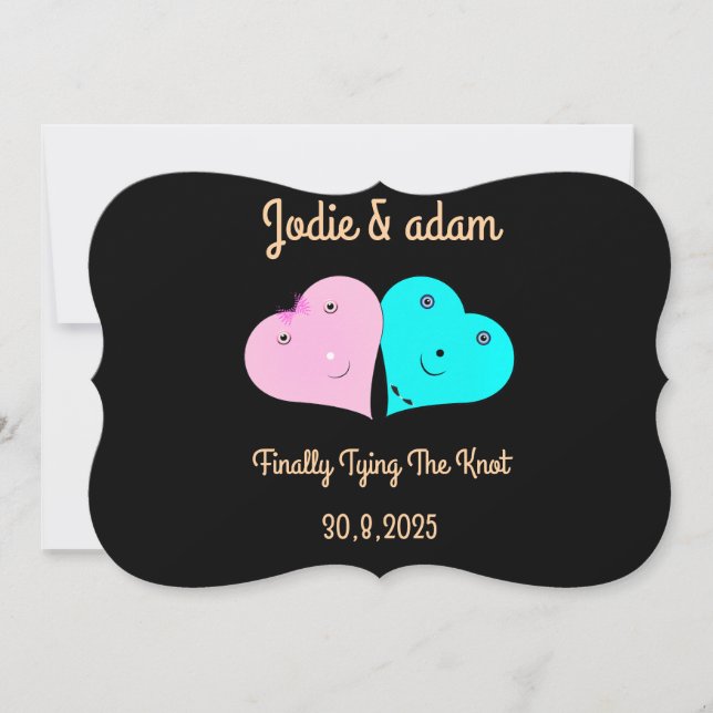 HERZEN EINLADUNG (Vorderseite)