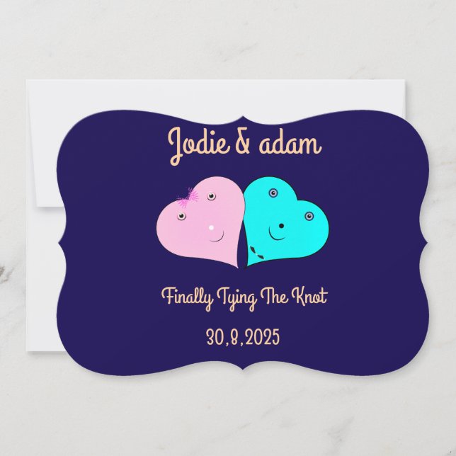 HERZEN EINLADUNG (Vorderseite)