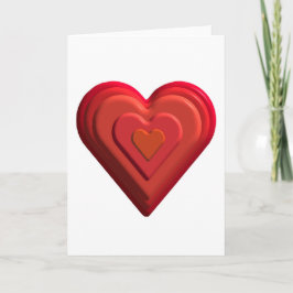 Herzen Feiertagskarte