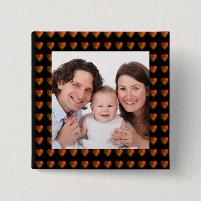 Herzen/Foto Button (Vorderseite)