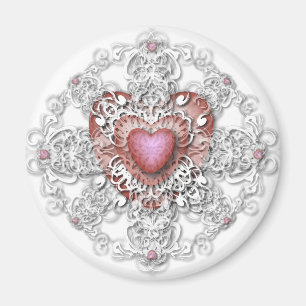 Herzen für den Kühlschrank Magnet