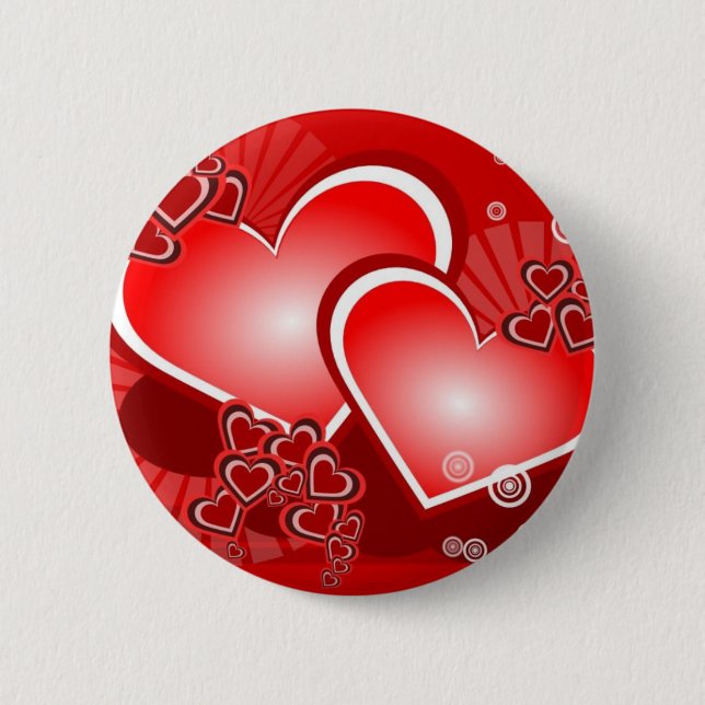 Herzen für Liebe Button (Vorderseite)