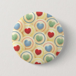 Herzen Hintergrund Button