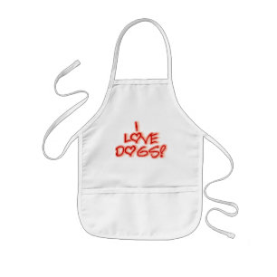 Herzen I Liebe Hunde Hemden und Geschenke Kinderschürze