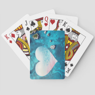 Herzen im Ozean spielen Karten Spielkarten