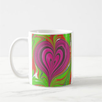 Herzen in den Herzen Kaffeetasse
