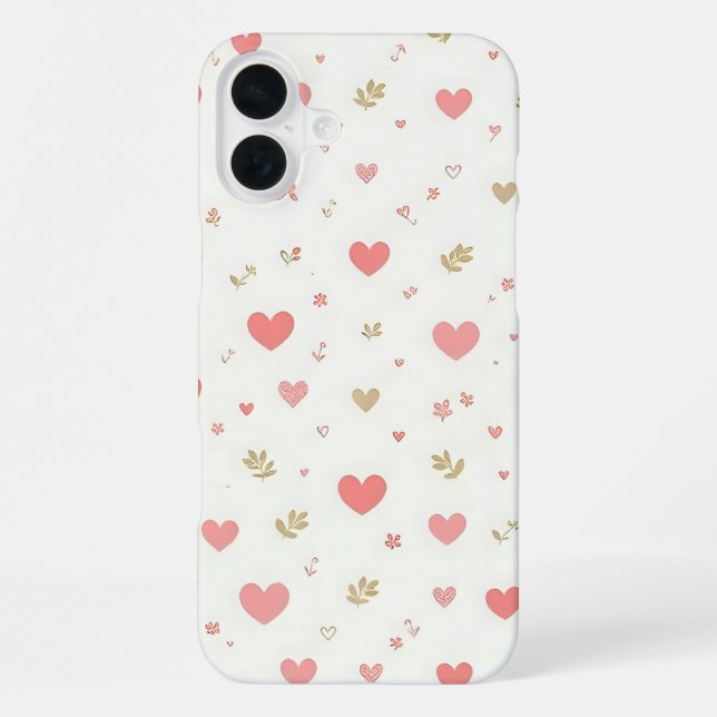 Herzen  iPhone 16 plus hülle (Rückseite)