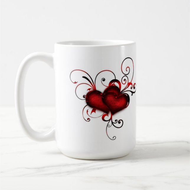 Herzen Kaffeetasse (Links)
