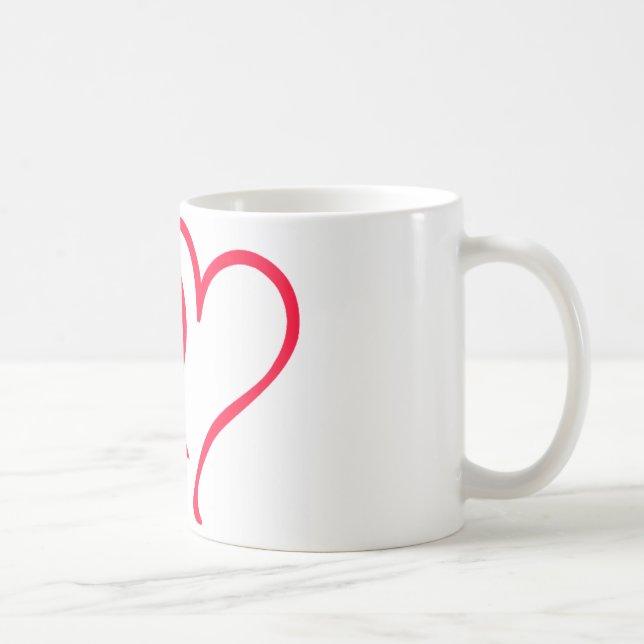 Herzen Kaffeetasse (Rechts)
