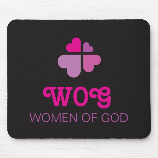 Herzen Kreuz Mousepad (Vorne)