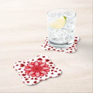 HERZEN LIEBE GIRLFRIEND EHEFRAU JAHRESGIFT PARTY UNTERSETZER