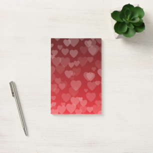 Herzen Muster 19 Post-it Klebezettel