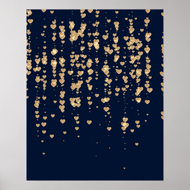 Herzen Muster 23 Poster (Vorne)