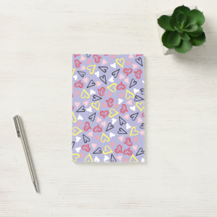 Herzen Muster 31 Post-it Klebezettel