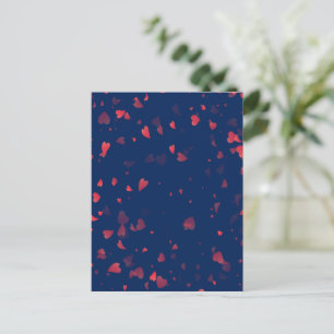 Herzen Muster 40 Postkarte