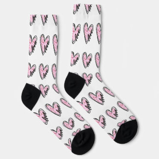Herzen Muster Socken
