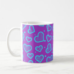 Herzen Muster - Valentinstag inspiriert Kaffeetasse