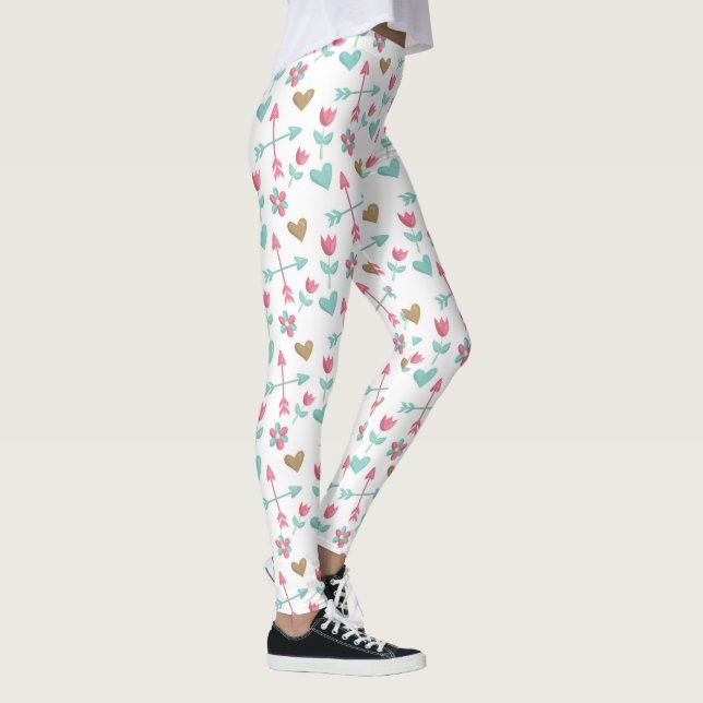 Herzen/Pfeile - Leggings (Rechts)