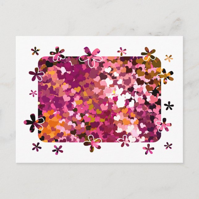 HERZEN POSTKARTE (Vorderseite)