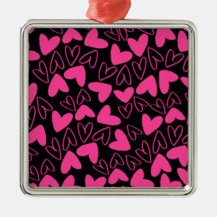 Herzen Silbernes Ornament