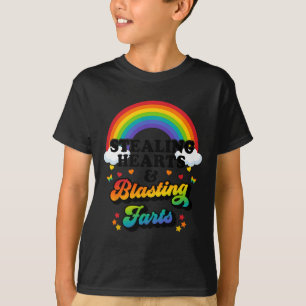 Herzen stehlen und Furze sprengen Lustiger Valenti T-Shirt