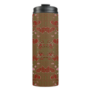 Herzen Tassenblumen Thermosbecher
