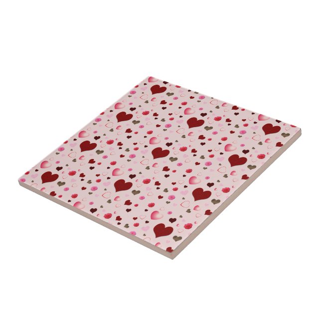 Herzen und Rose Fliese (Seite)
