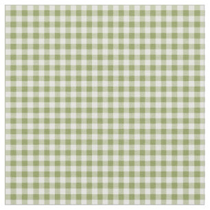 Herzen und Rosen-grünes Karo-Gingham-Gewebe Stoff