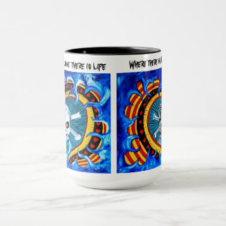 Herzen und Schädel Tasse