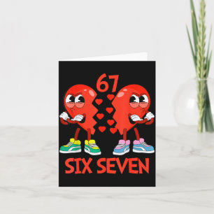 Herzen Valentinstag Lustig Sechs Sieben 6 7 Meme G Karte