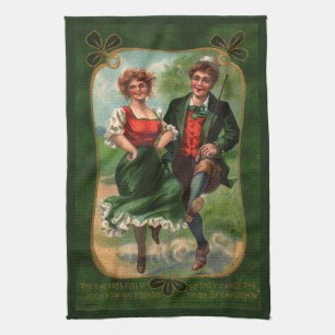 Herzen voll von Freude - Irish Dancing Kitchtuch Geschirrtuch