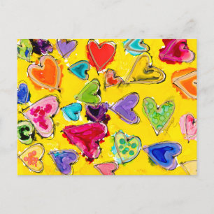 Herzen voller Liebe Postkarte