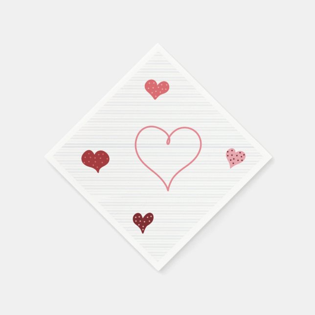 Herzen von Sionna Serviette (Ecke)