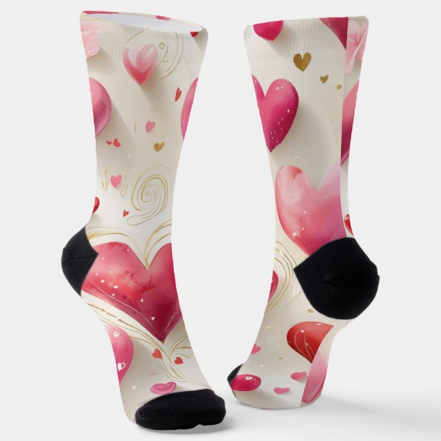 Herzen wie unsere socken (Gewinkelt)