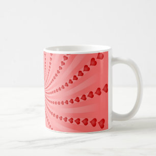 Herzen winden sich: Vektorgrafik: Kaffeetasse