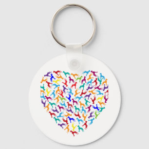 Herzendoggen Schlüsselanhänger