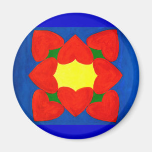 HerzenMandala der Liebe Magnet