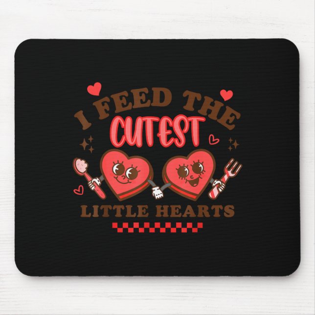 Herzensarbeit Schulmittagessen-Dame Cafeteria-Mita Mousepad (Vorne)