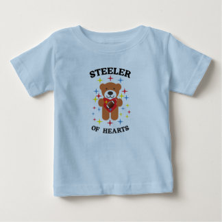Herzensdieb Teddybär Fußball Baby T-shirt