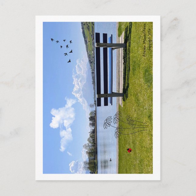 Herzensgrüsse aus der Natur – Hochwertige  Postkarte (Vorderseite)