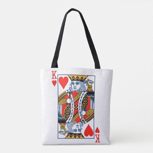 Herzenskönig spielt Karte Tasche (Rückseite)