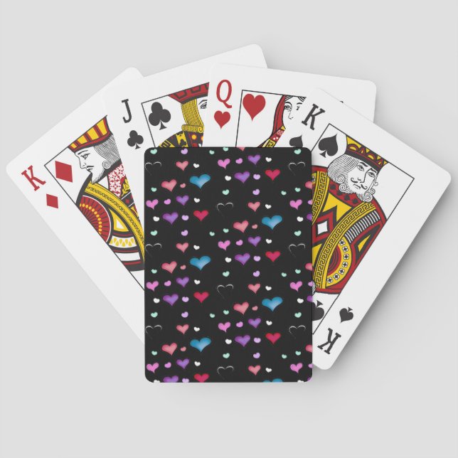 Herzenslust am Valentinstag Spielkarten (Rückseite)