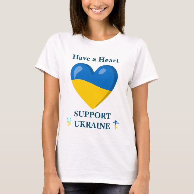 Herzenslust - Unterstützung der Ukraine T-Shirt (Vorderseite)
