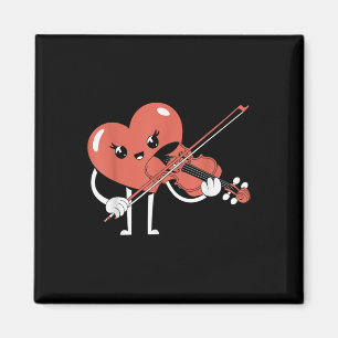Herzenslust Violine Valentinstag Musik Liebe Mus Magnet