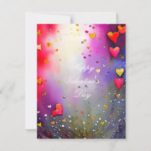Herzenssprüher zum Valentinstag Feiertagskarte