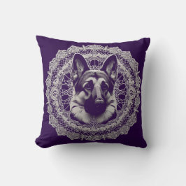 Herzenswärme im Design Schäferhund und Gedicht Kissen