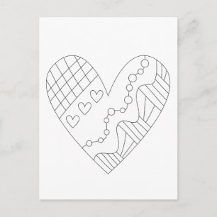 Herzerbstdesign Postkarte